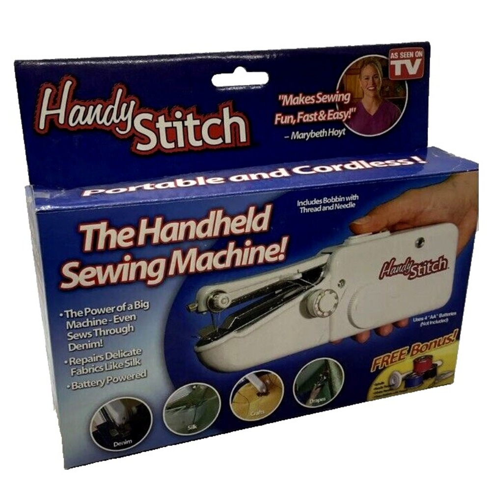 Handy Stitch Portable Cordless Handheld Sewing Machine As Seen On TV White